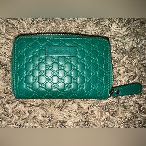 Gucci Leather Zip Around Wallet